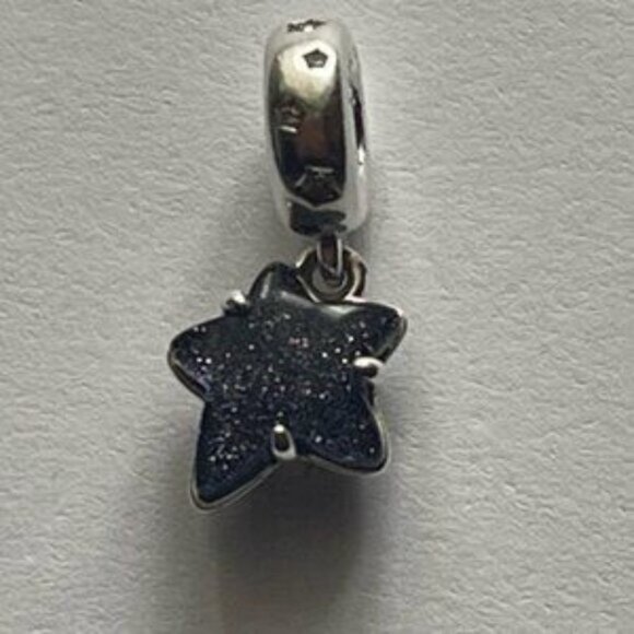 Pandora Celestial Galaxy Star Murano Dangle Charm - Picture 3 of 5